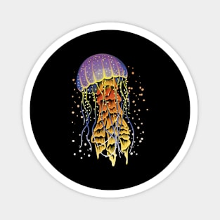 Jellyfish Vaporwave Magnet